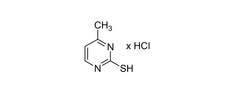 Structure of 4-METHYLPYRIMIDINE-2-THIOL HCL