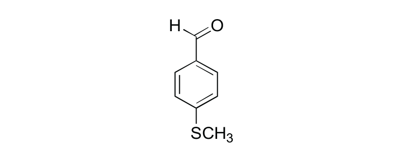 Structure of 4-(METHYLTHIO)BENZALDEHYDE
