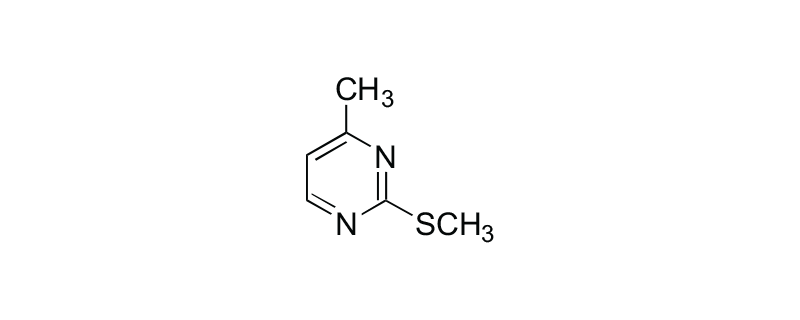 Structure of 2-(METHYLMERCAPTO)-4-METHYL PYRIMIDINE