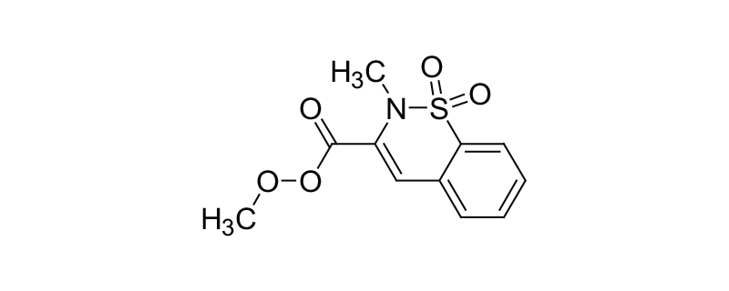 Structure of 3-METHOXY-2-METHYL -1,1-DIOXO-2H-1,2- BENZO THIAZINE-3- CARBOXYLATE