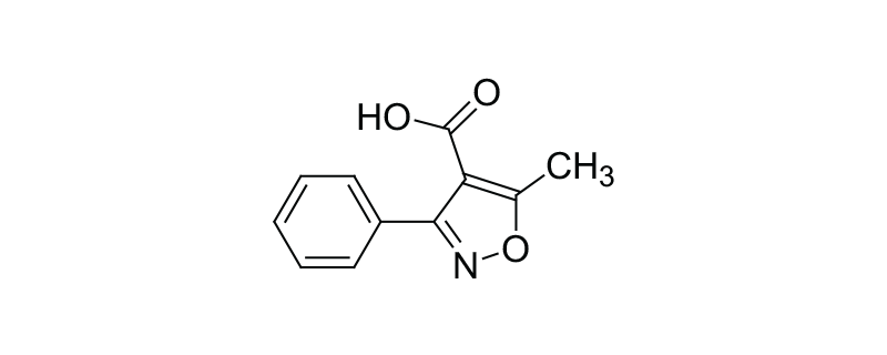 Structure of 5-METHYL-3- PHENYLISOXAZOLE -4-CARBOXYLIC ACID