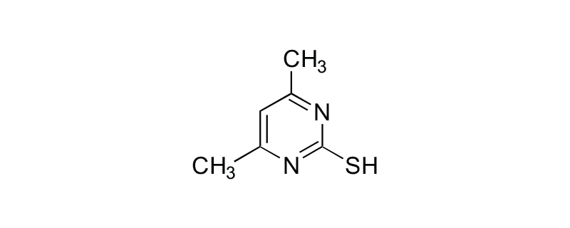 Structure of 2-MERCAPTO-4,6-DIMETHYLPYRIMIDINE