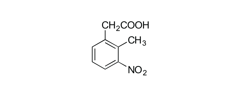 Structure of 2-METHYL-3-NITROPHENYLACETIC ACID