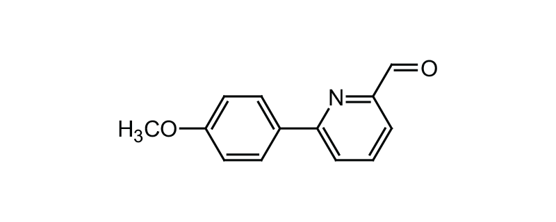 Structure of 6-(4-METHOXYPHENYL)-2-PYRIDINE CARBOXAL DEHYDE
