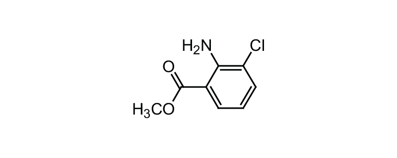 Structure of METHYL-2-AMINO-3-CHLOROBENZOATE