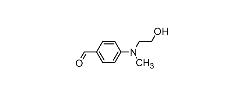 Structure of N-METHYL-N- (2-HYDROXYETHYL) -4-AMINO BENZALDEHYDE