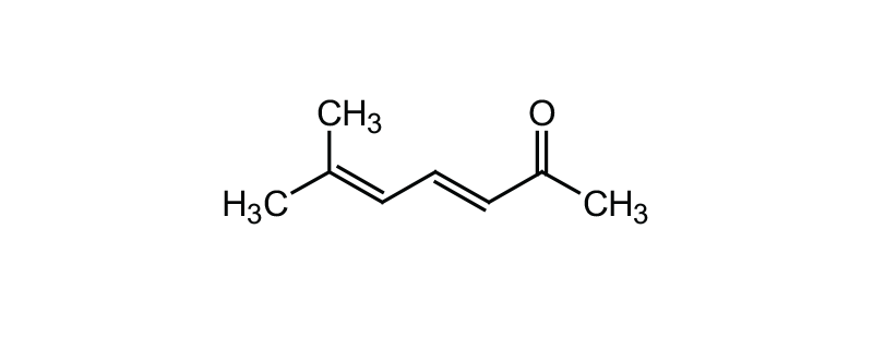 Structure of 6-METHYL-3,5-HEPTADIEN-2-ONE