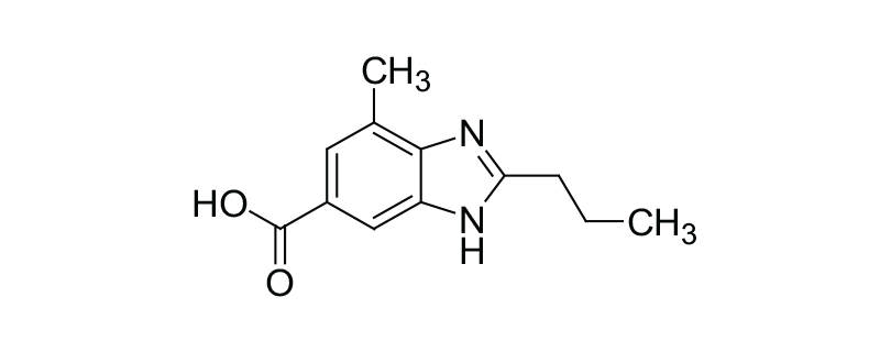 Structure of 4-METHYL-2-N -PROPYL-1H BENZIMIDAZOLE -6- CARBOXYLIC ACID