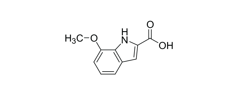 Structure of 7-METHOXYINDOLE-2-CARBOXYLIC ACID