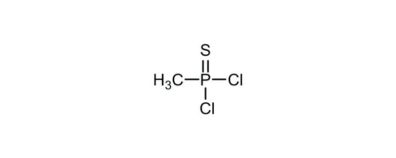 Structure of METHYL THIOPHOSPHONIC DICHLORIDE