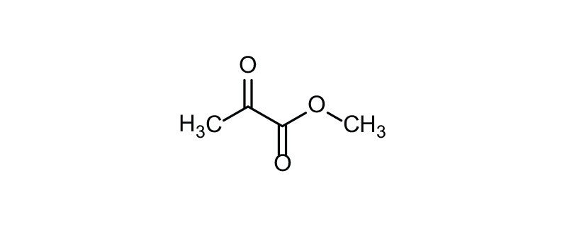 Structure of METHYL PYRUVATE