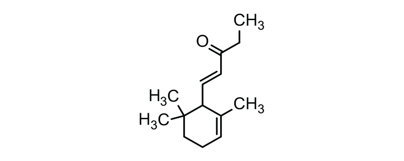 Structure of METHYLIONONE, (MIXTURE OF ALPHA&BETA-, PREDOMINANTLY ALPHA-N-ISOMER