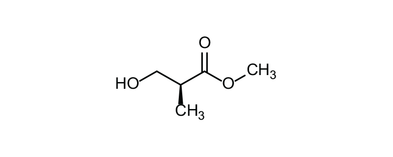 Structure of METHYL(S)-(+)-3-HYDROXY-2-METHYLPROPIONATE