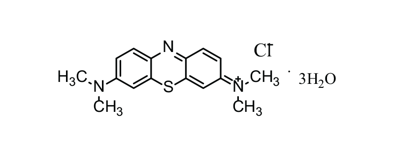 Structure of METHYLENE BLUE USP