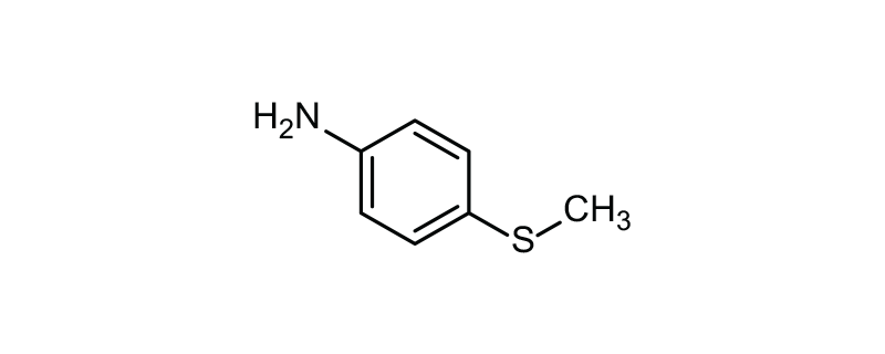 Structure of 4-(METHYLTHIO)ANILINE