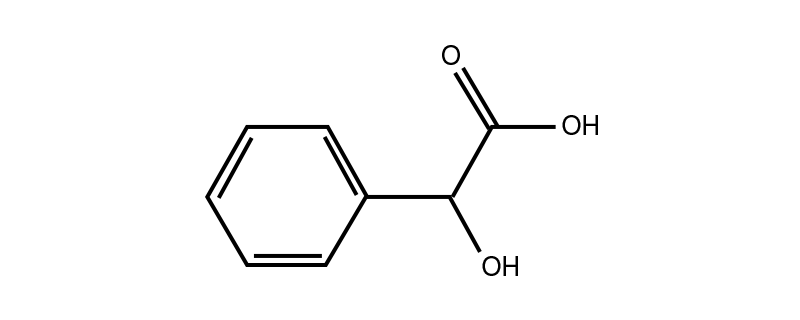 Structure of DL- MANDELIC ACID