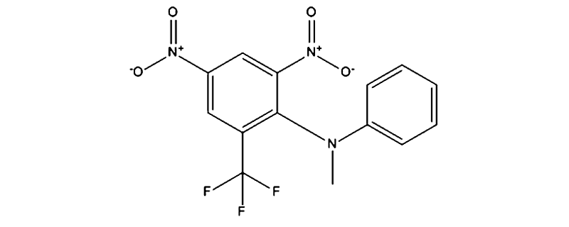 Structure of N-METHYL-2,4-DINITRO-N-PHENYL-6-(TRIFLUOROMETHYL)ANILINE