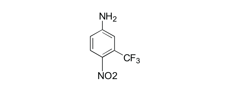 Structure of 4-NITRO-3-(TRIFLUOROMETHYL)ANILINE
