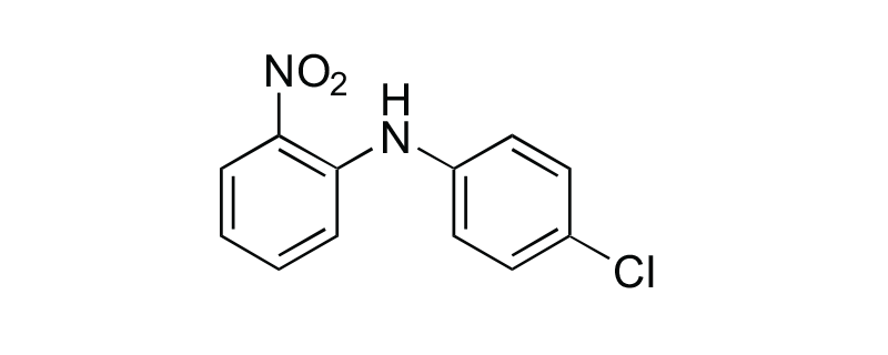 Structure of 2-NITRO-4′-CHLORODIPHENYLAMINE