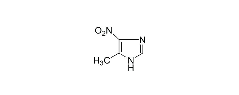 Structure of 4-NITRO-5-METHYL IMIDAZOLE