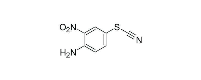 Structure of 2-NITRO-4-THIO CYANATOANILINE