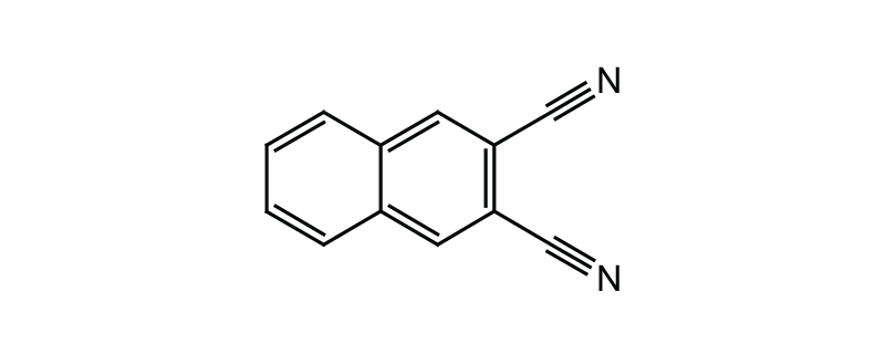 Structure of 2,3-NAPHTHALENEDI CARBONITRILE