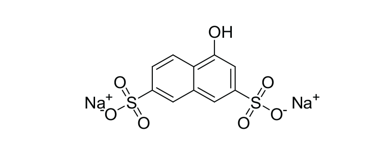 Structure of 1-NAPHTHOL-3,6-DISULFONIC ACID DISODIUM SALT