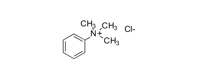 Structure of PHENYLTRIME THYLAMMONIUM CHLORIDE