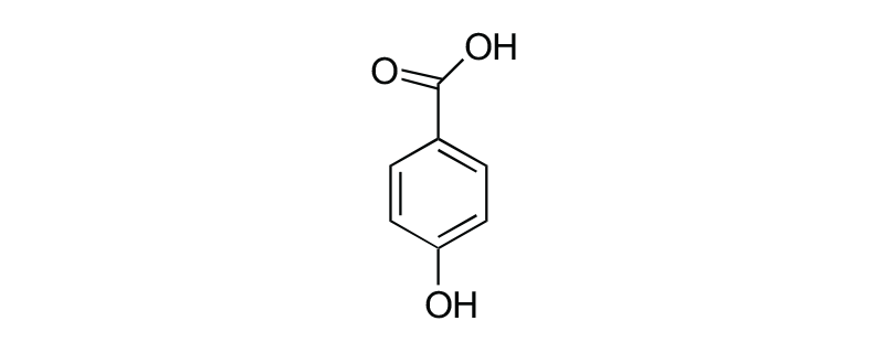 Structure of PARA- HYDROXY BENZOIC ACID