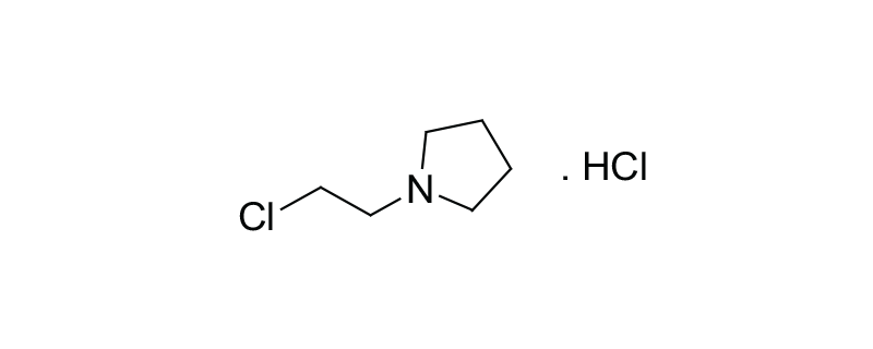 Structure of 2-PYRROLIDINO ETHYL CHLORIDE HCL