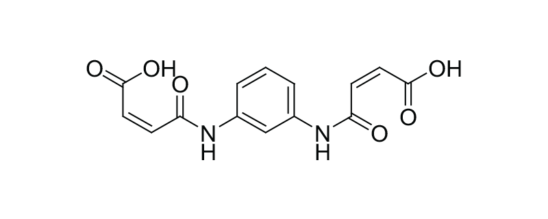 Structure of N,N’-(M-PHENYLENE)BISMALEAMIC ACID