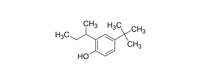 Structure of PHENOL,4-(1,1-DIMETHYLETHYL)-2-(1-METHYL PROPYL)-