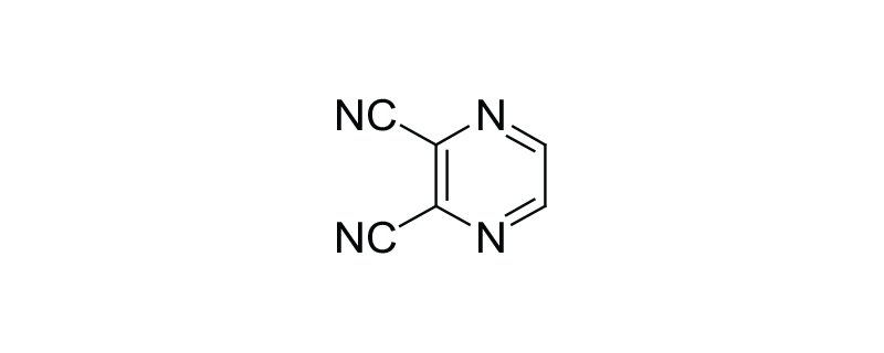 Structure of 2,3-PYRAZINEDI CARBONITRILE