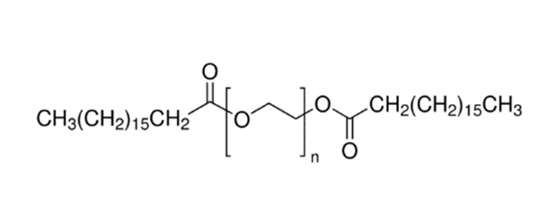 Structure of PEG-150 DISTEARATE (POLYETHYLENEGLYCOL) DISTEARATE
