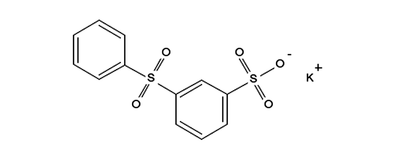 Structure of POTASSIUM DIPHENYLSULFONE -3-SULFONATE