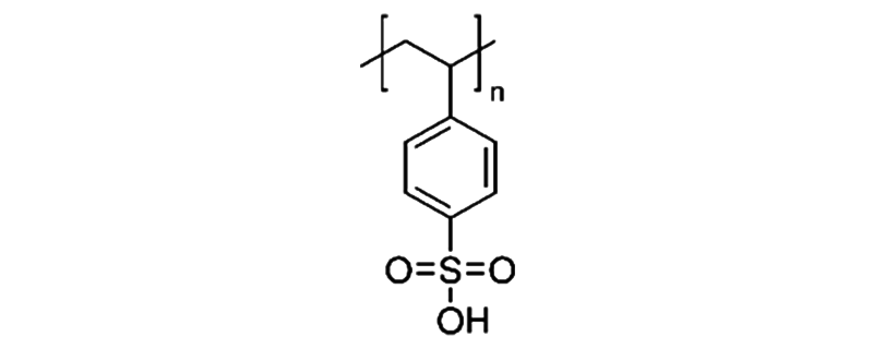 Structure of POLY (4-STYRENESULFONIC ACID)