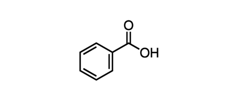 Structure of BENZOIC ACID ACS/ USP