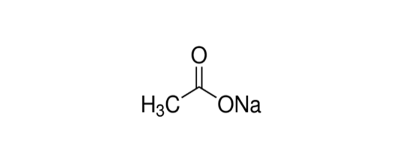 Structure of SODIUM ACETATE, ANHYDROUS, ACS