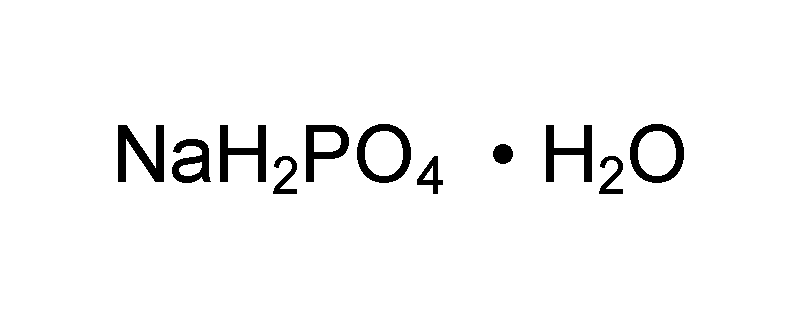 Structure of SODIUM PHOSPHATE, MONOBASIC, MONOHYDRATE, CRYSTAL, ACS