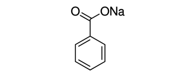 Structure of SODIUM BENZOATE