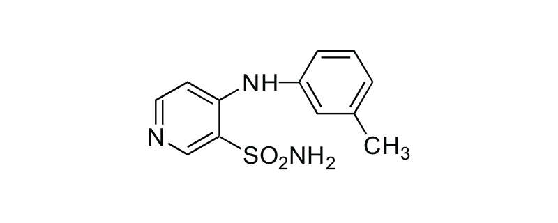 Structure of 3-SULFONAMIDO-4- (3-METHYLANILINO) PYRIDINE
