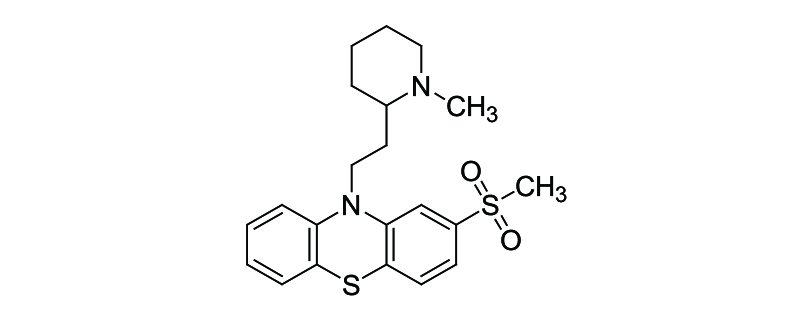 Structure of SULFORIDAZINE