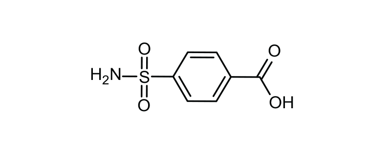 Structure of 4-SULFAMOYL BENZOIC ACID