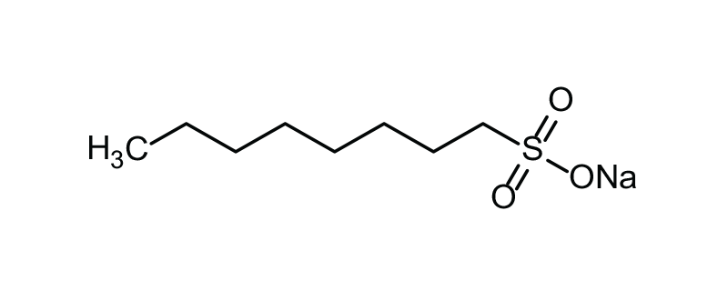 Structure of SODIUM -1-OCTANE SULFONATE