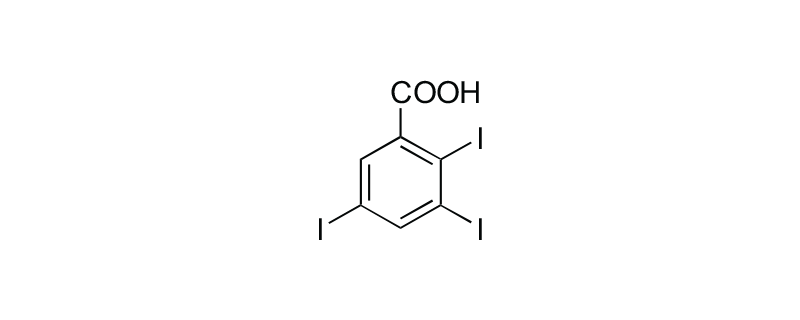 Structure of 2,3,5-TRIIODO BENZOIC ACID