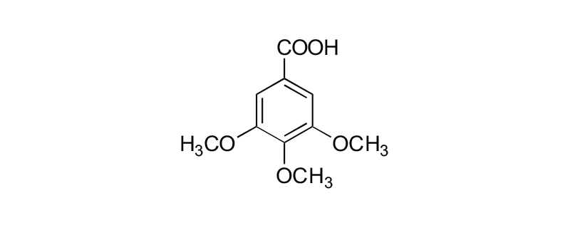 Structure of 3,4,5-TRIMETHOXY BENZOIC ACID