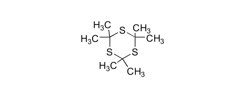 Structure of TRITHIOACETONE