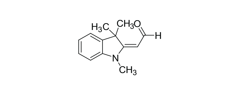Structure of 2-(1,3,3-TRIMETHYLINDOLIN-2-YLIDENE) ACETALDEHYDE