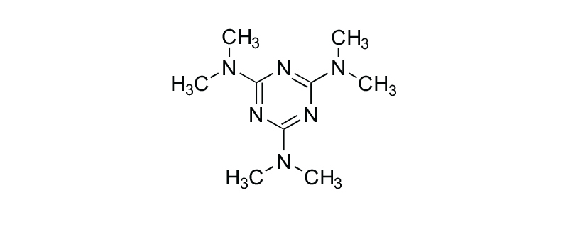 Structure of 2,4,6-TRIS (DIMETHYL AMINO)-1,3,5- TRIAZINE