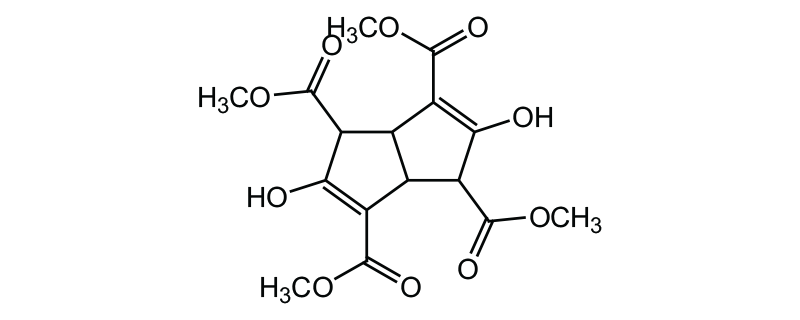Structure of TETRAMETHYL-3,7- DIHYDROXY BICYCLO [3.3.0] OCTA-2,6-DIENE- 2,4,6,8-TETRA CARBOXYLATE